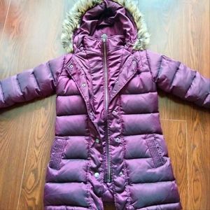 Appaman Little Girl Down Long Coat with Hood Size 6